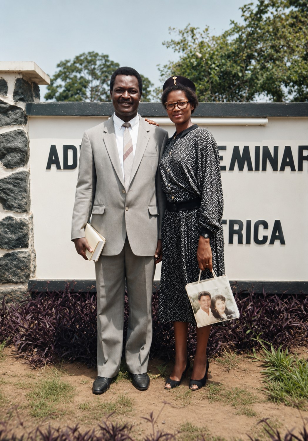 Le Pasteur Ikouba et son épouse au Séminaire Adventiste