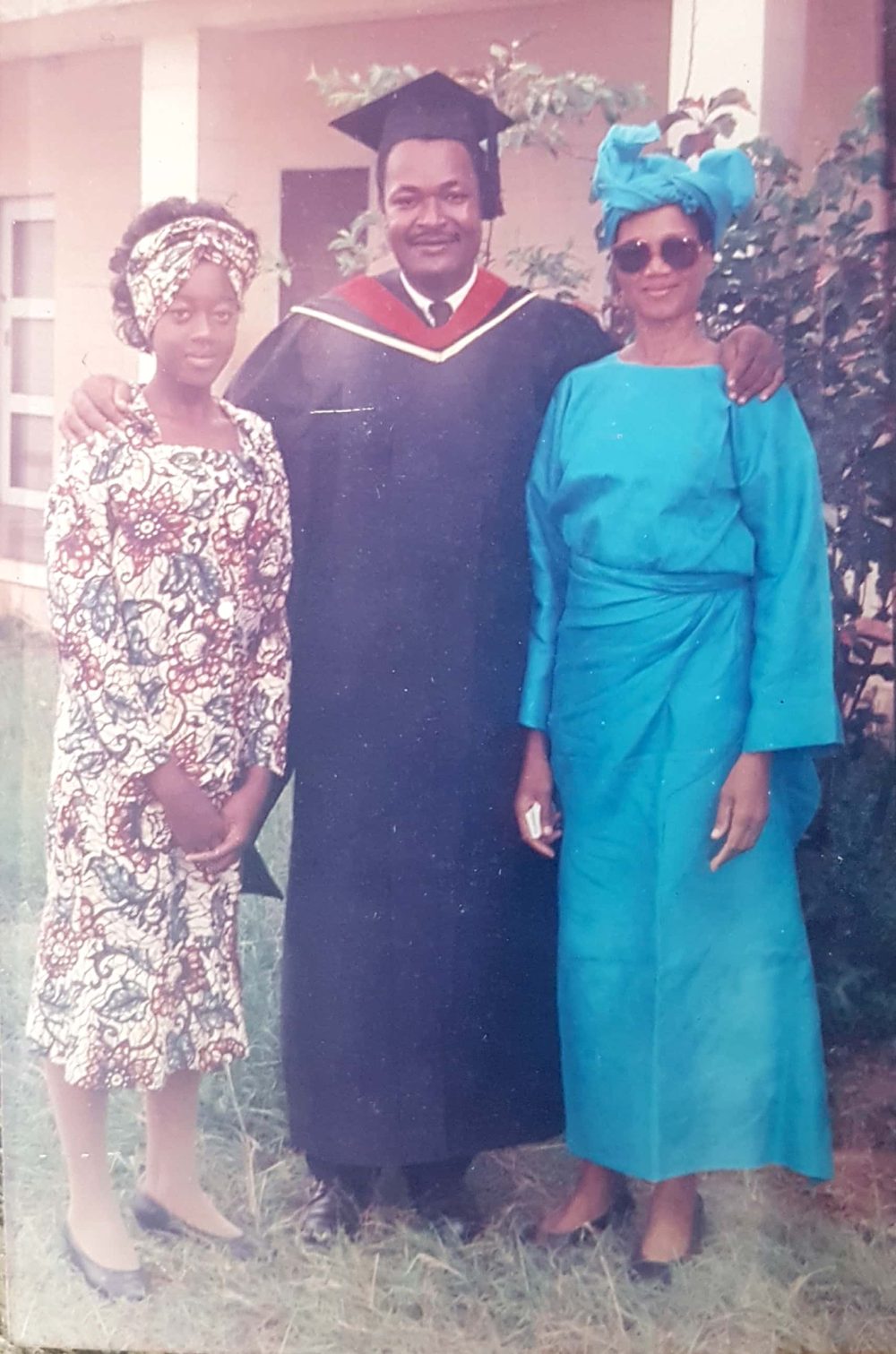 Jour de graduation en famille